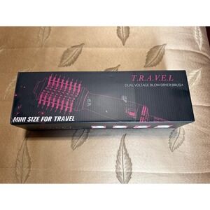 NWOT Desalo‎ Travel Dual Voltage Drying Brush Styling Volumizing Straightening